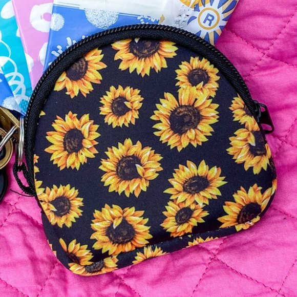 Yellow Neoprene Gift Card Keychain Pouch - Picture 4 of 10